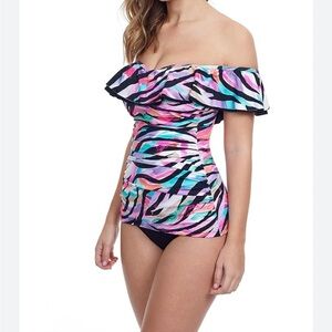 NWT Gottex off the shoulder tankini - Top only  size 12